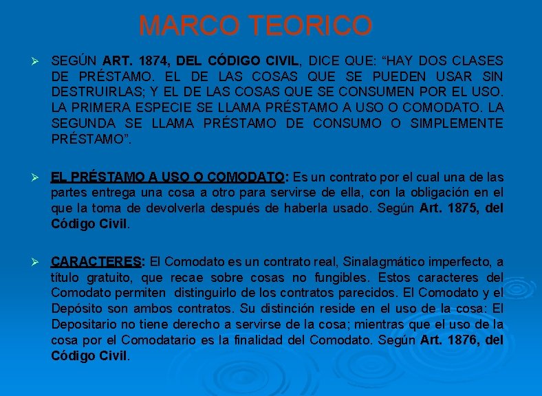MARCO TEORICO Ø SEGÚN ART. 1874, DEL CÓDIGO CIVIL, DICE QUE: “HAY DOS CLASES