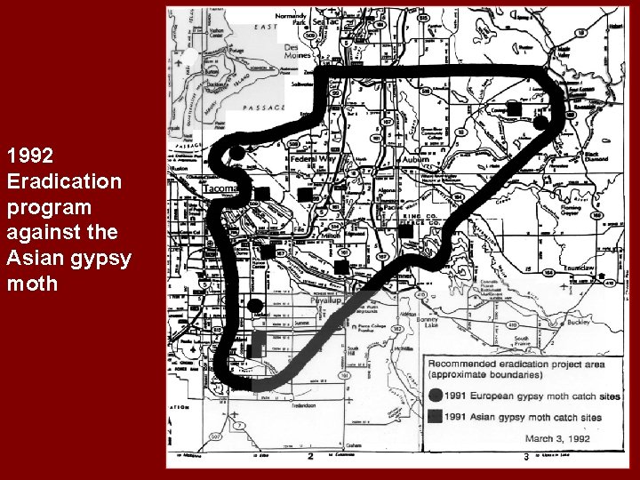 1992 Eradication program against the Asian gypsy moth 