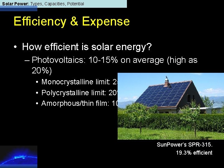 Solar Power: Types, Capacities, Potential Efficiency & Expense • How efficient is solar energy?