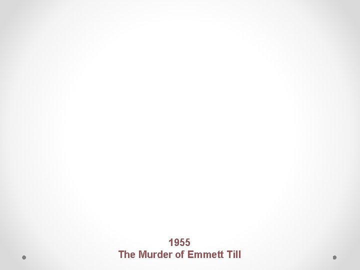 1955 The Murder of Emmett Till 