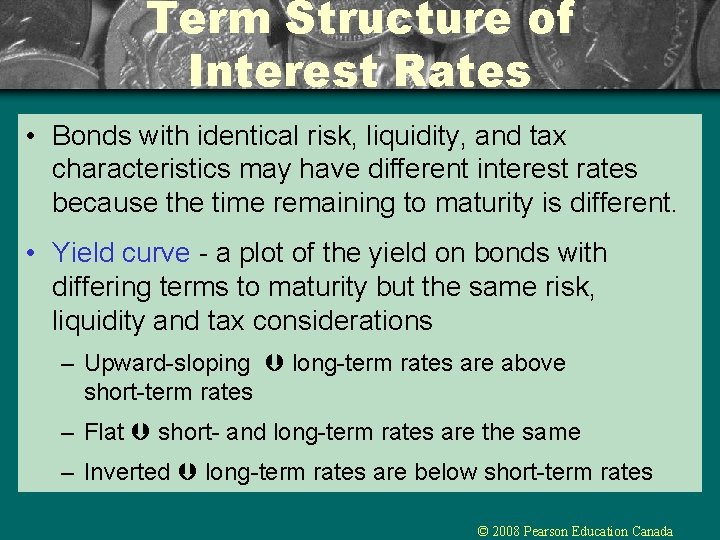 Chapter 6 The Risk and Term Structure of