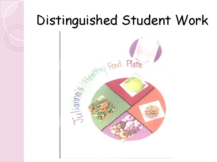 Distinguished Student Work Distinguished Student Work