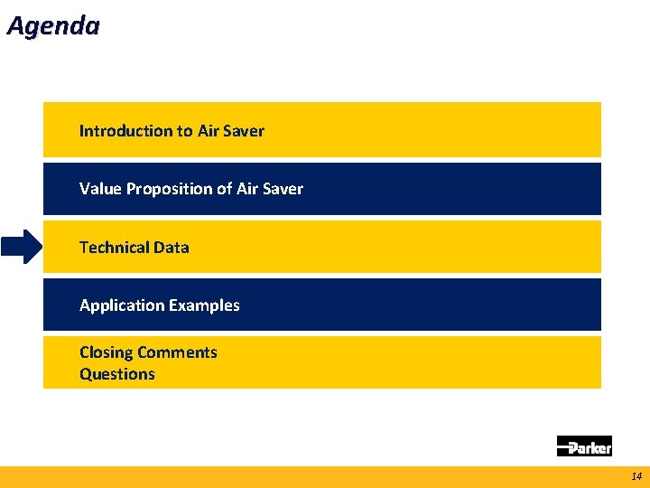 Agenda Introduction to Air Saver Value Proposition of Air Saver Technical Data Application Examples