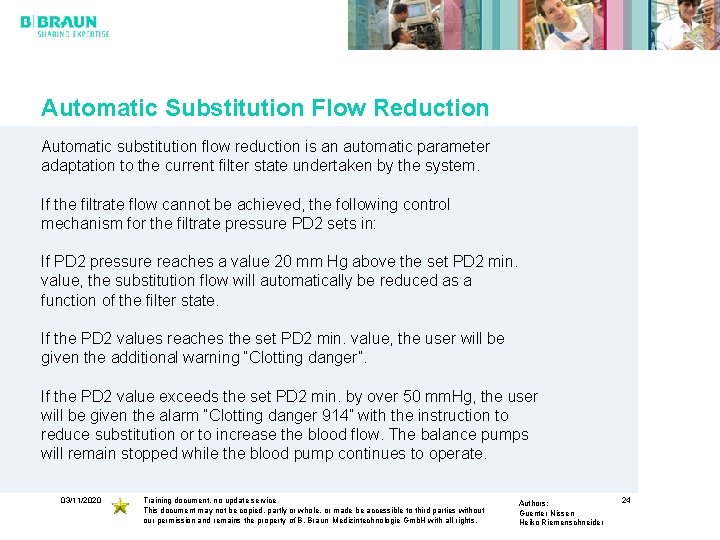 Automatic Substitution Flow Reduction Automatic substitution flow reduction is an automatic parameter adaptation to