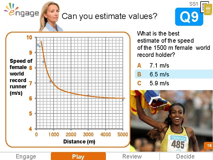 SS 1 Can you estimate values? Q 9 What is the best estimate of