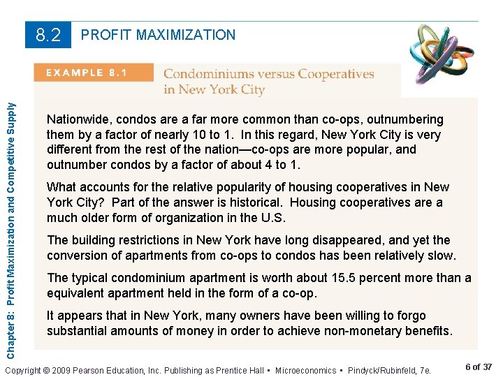 Chapter 8: Profit Maximization and Competitive Supply 8. 2 PROFIT MAXIMIZATION Nationwide, condos are