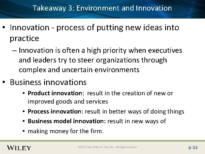 Takeaway Environment Place Slide Title 3: Text Here and Innovation • Innovation - process