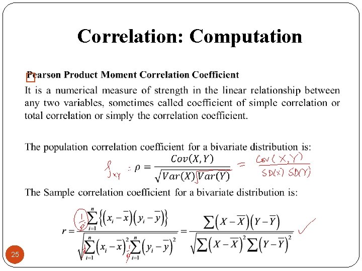 Correlation: Computation � 25 