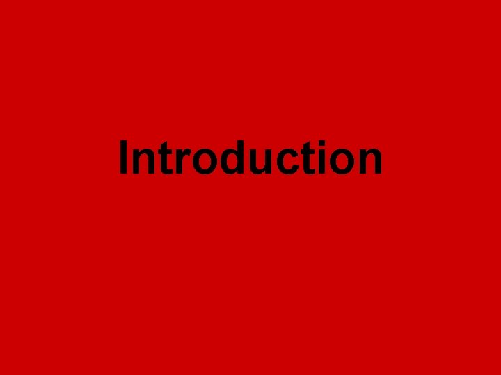 Introduction 