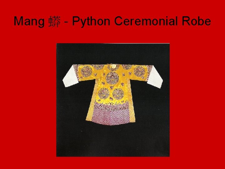 Mang 蟒 - Python Ceremonial Robe 