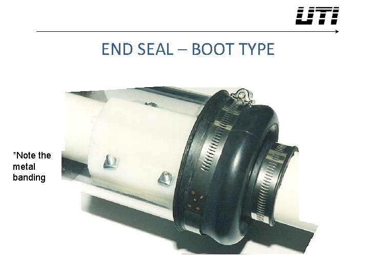 END SEAL – BOOT TYPE *Note the metal banding 