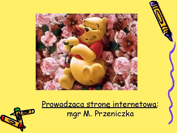 Prowadząca stronę internetową: mgr M. Przeniczka 