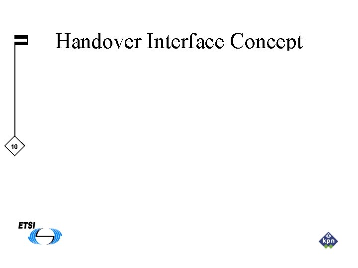 Handover Interface Concept 10 