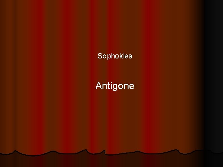 Sophokles Antigone 