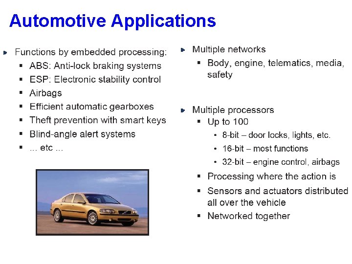 Automotive Applications 