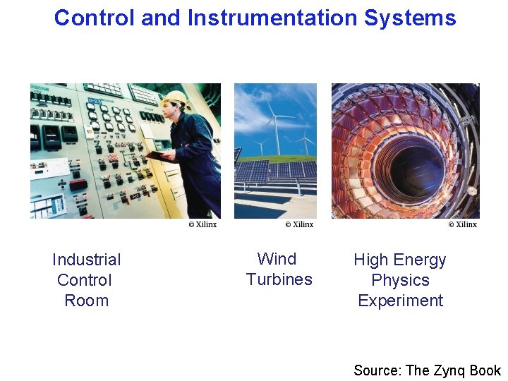 Control and Instrumentation Systems Industrial Control Room Wind Turbines High Energy Physics Experiment Source: