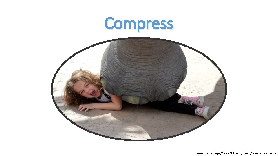 Compress Image source: https: //www. flickr. com/photos/peasap/4684467836 