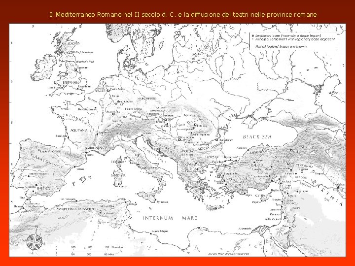 Il Mediterraneo Romano nel II secolo d. C. e la diffusione dei teatri nelle