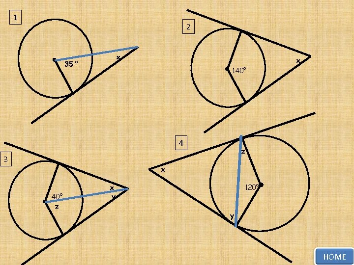 1 2 x 35 ° x 140° 4 z 3 x 40° z 120°