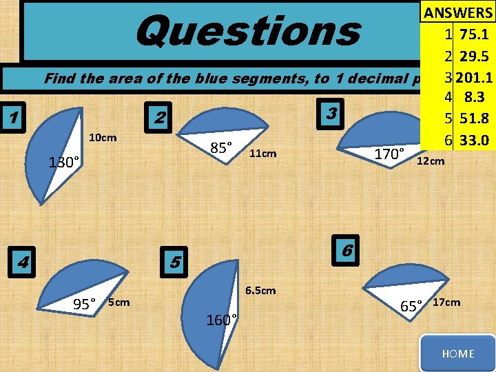 Questions 1 ANSWERS 1 75. 1 2 29. 5 3 201. 1 Find the