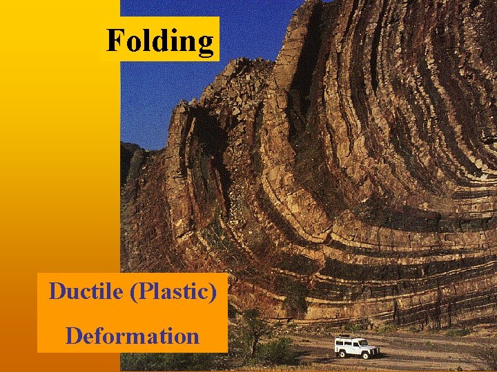 Folding Ductile (Plastic) Deformation 