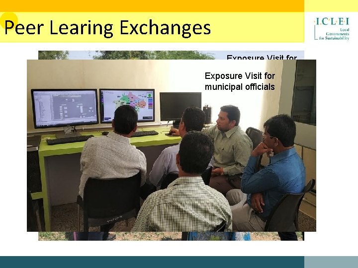 Peer Learing Exchanges Exposure Visit for Panchayats Exposure Visit for municipal officials 