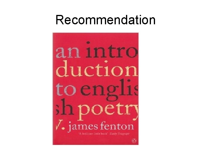 Recommendation 