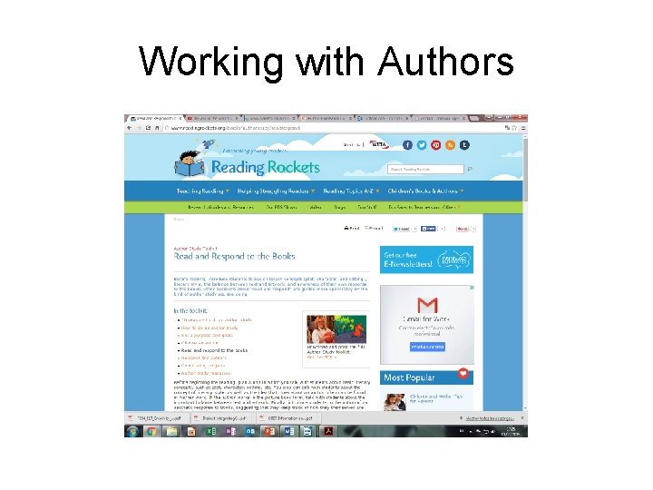 Working with Authors 