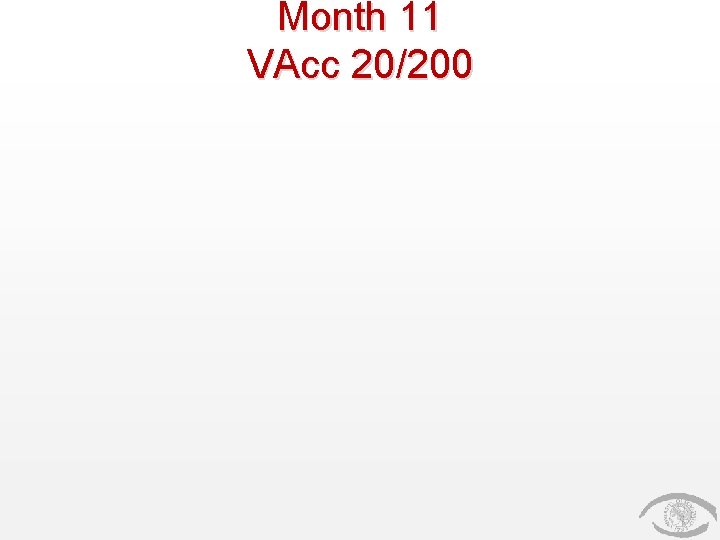 Month 11 VAcc 20/200 