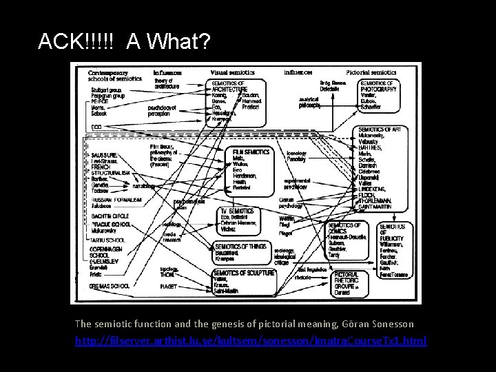 ACK!!!!! A What? The semiotic function and the genesis of pictorial meaning, Göran Sonesson