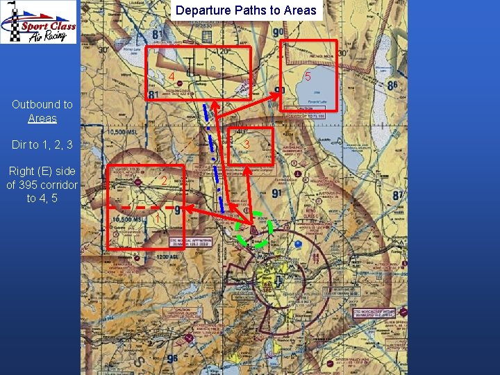 Departure Paths to Areas 4 5 Outbound to Areas Dir to 1, 2, 3 Departure Paths to Areas 4 5 Outbound to Areas Dir to 1, 2, 3