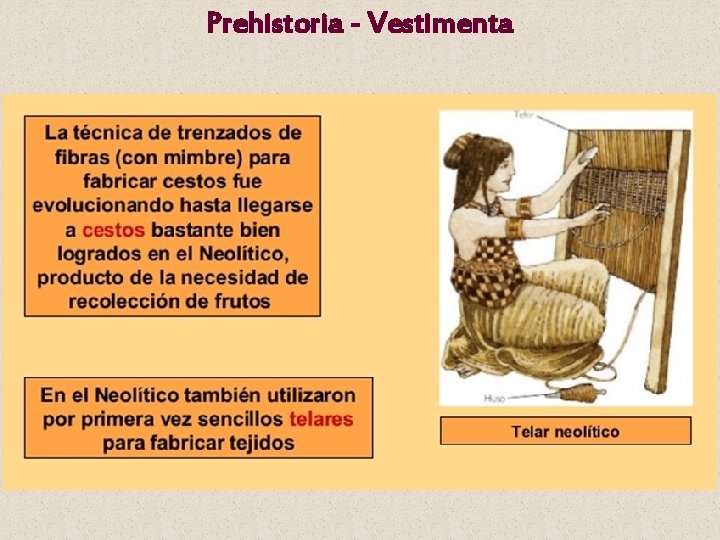 Prehistoria - Vestimenta 