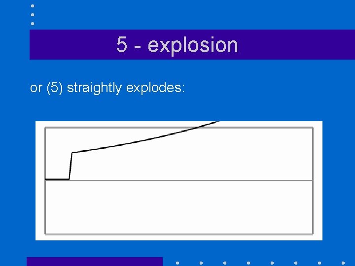 5 - explosion or (5) straightly explodes: 
