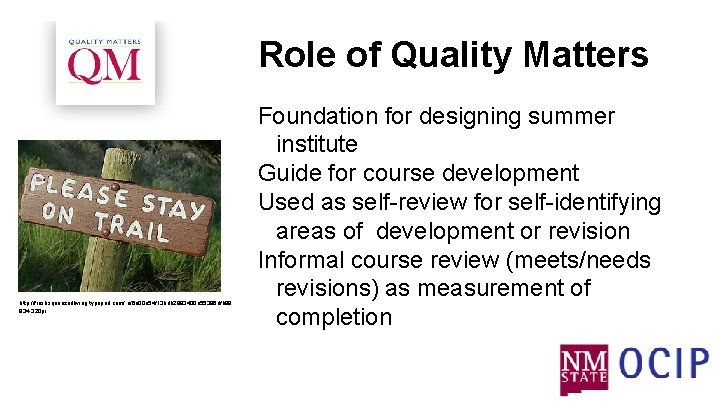 Role of Quality Matters http: //freshsqueezedliving. typepad. com/. a/6 a 00 e 54 f