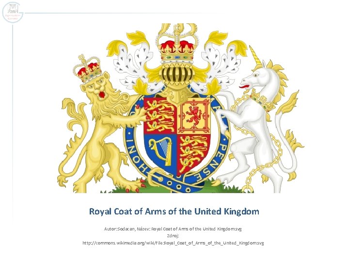 Royal Coat of Arms of the United Kingdom Autor: Sodacan, Název: Royal Coat of