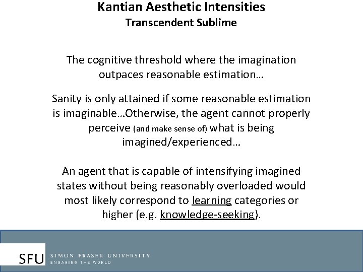 Kantian Aesthetic Intensities Transcendent Sublime The cognitive threshold where the imagination outpaces reasonable estimation…