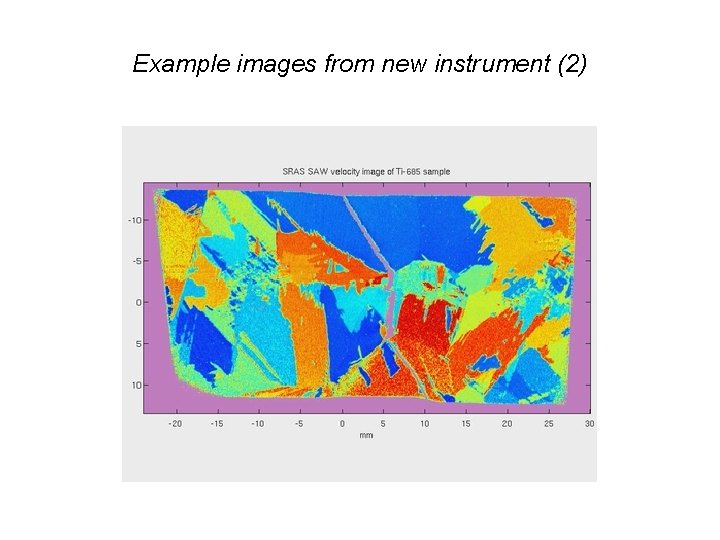 Orientation imaging using spatially resolved acoustic spectroscopy SRAS