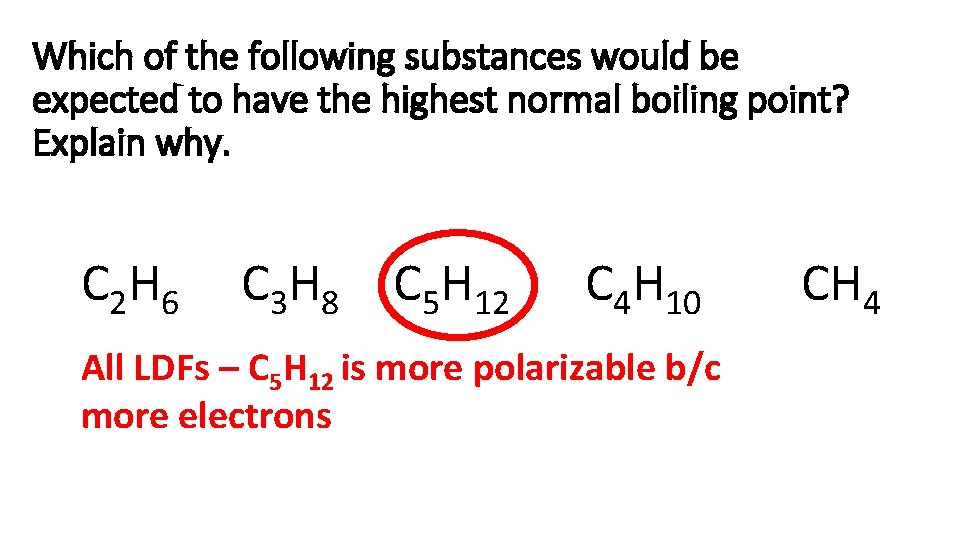 Which of the following substances would be expected to have the highest normal boiling