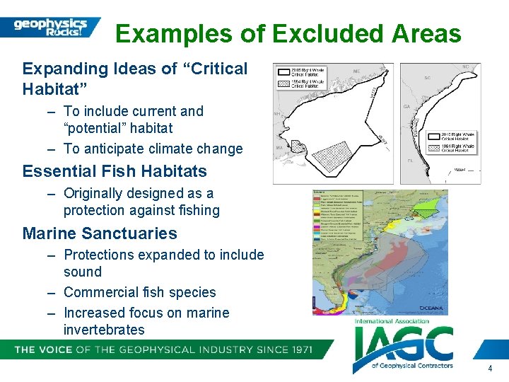 Examples of Excluded Areas Expanding Ideas of “Critical Habitat” – To include current and