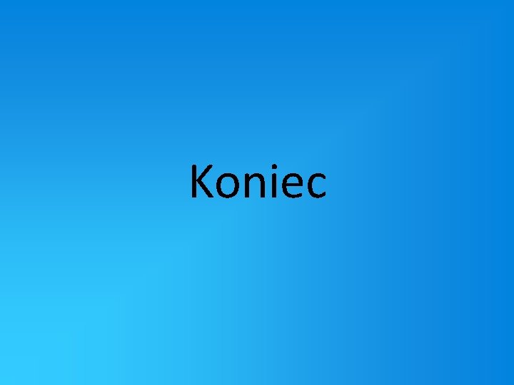 Koniec 