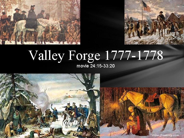 Valley Forge 1777 -1778 movie 24: 15 -33: 20 