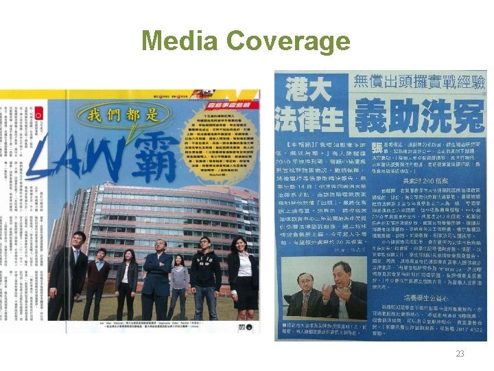Media Coverage 23 Media Coverage 23