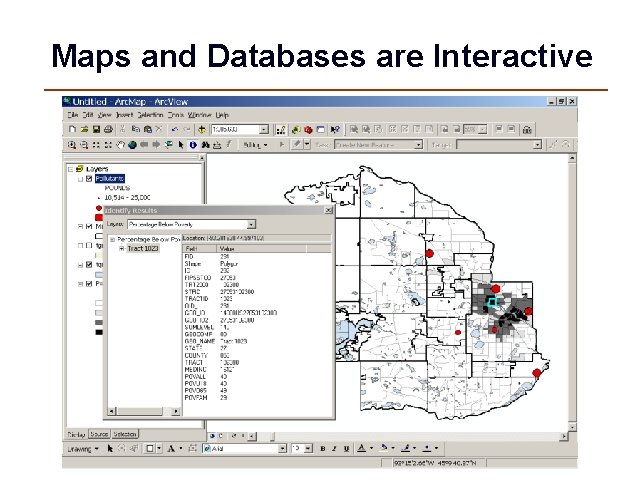 Maps and Databases are Interactive 