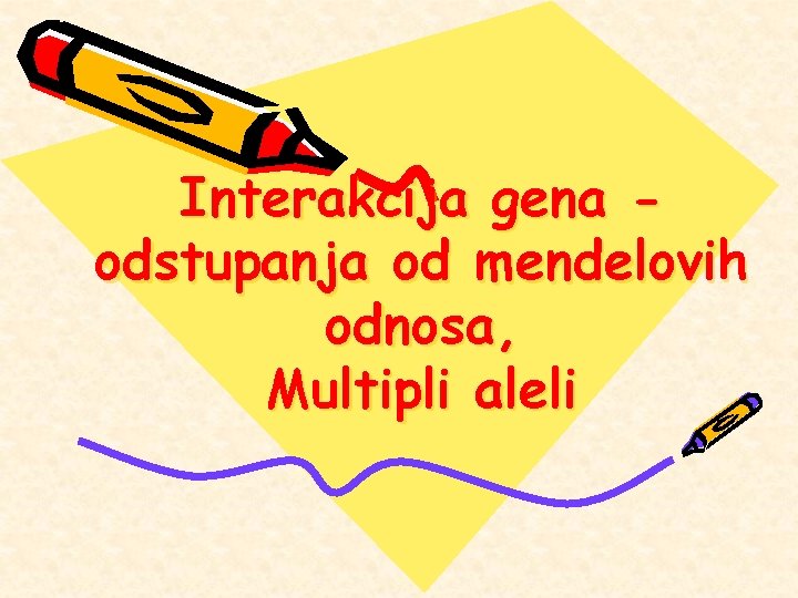 Interakcija gena odstupanja od mendelovih odnosa, Multipli aleli 