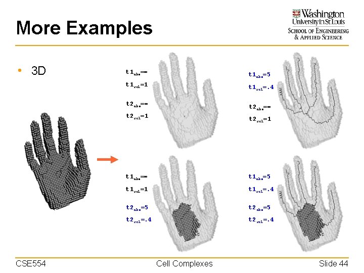 More Examples • 3 D t 1 abs=∞ t 1 abs=5 t 1 rel=1