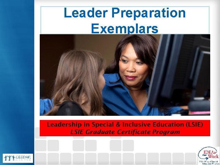 Leader Preparation Exemplars Leader Preparation Exemplars