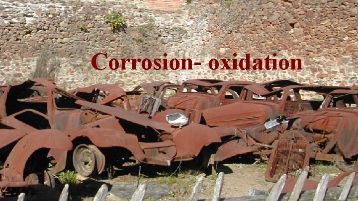 Corrosion- oxidation 