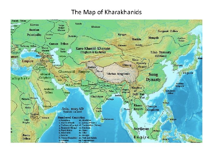 The Map of Kharakhanids 
