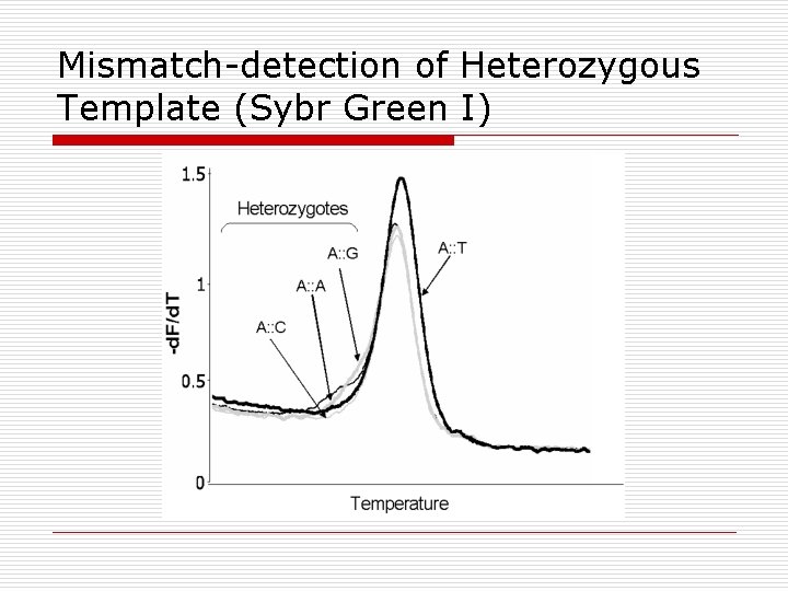 Mismatch-detection of Heterozygous Template (Sybr Green I) 