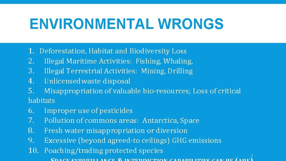 SPACE CAPABILITIES FOR ENFORCING ENVIRONMENTAL SUSTAINABILITY IASL ...